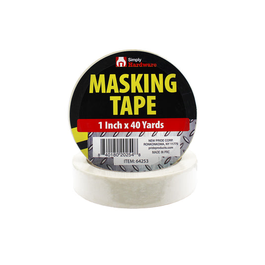 SIMPLY Tapes & Adhesives MASKING TAPE 1IN 40YD 6PK 130MIC