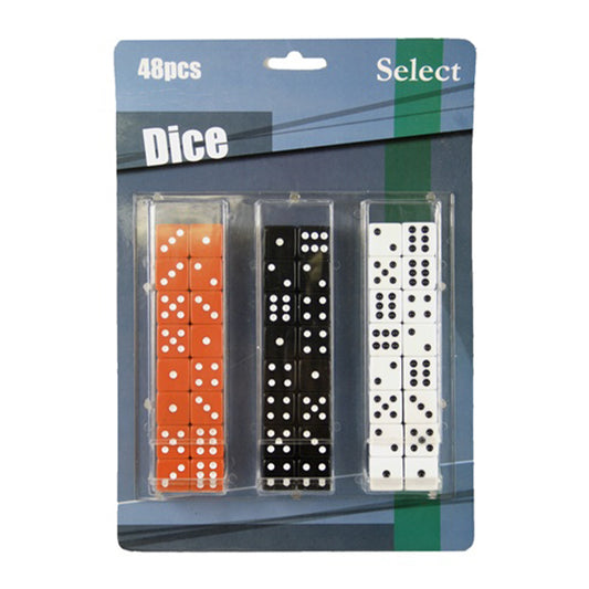 UNBRANDED Games DICE CARDED 48 CT LARGE