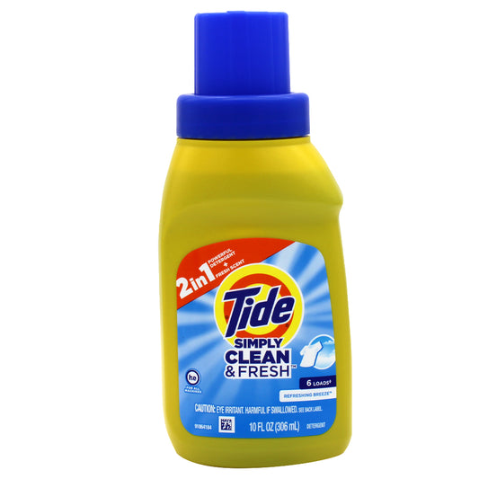 TIDE Laundry LIQUID DETERGENT 10 OZ & FRESH 6 LOADS