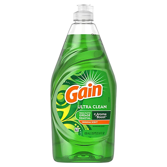 GAIN Dish Detergents DISHWASH LIQUID 90 OZ ORIGINAL