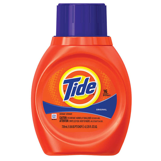 TIDE Laundry LIQUID DETERGENT 25 OZ ORIGINAL 2 X