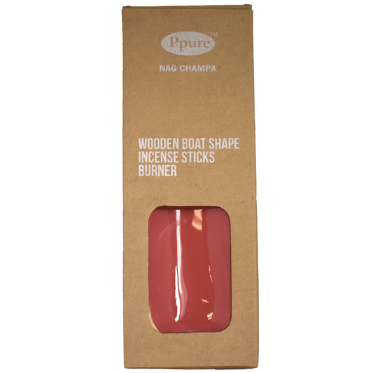 PPURE Air Fresheners INCENSE STICK BURNER 1 CT BOAT SHAPE PINK