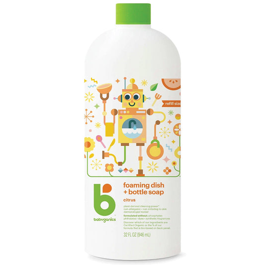 BABYGANICS Dish Detergents DISH SOAP REFILL 32 OZ CITRUS