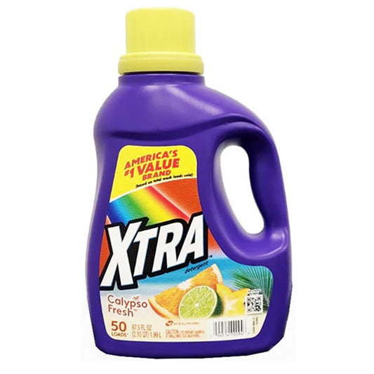 XTRA Laundry LIQUID DETERGENT 67.5 OZ CALYPSO FRESH 50 LOADS
