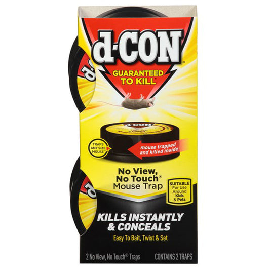 D-CON Pest Control MOUSE TRAP 2 CT NO VIEW NO TOUCH