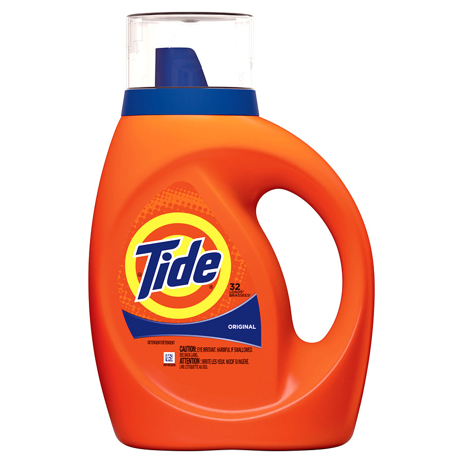 TIDE Laundry LIQUID DETERGENT 42 OZ ORIGINAL 32 LOADS