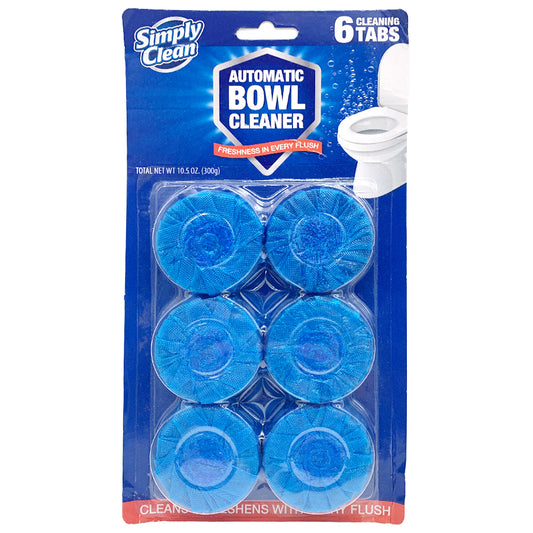 SIMPLY CLEAN All Purpose Cleaners TOILET BOWL CLEANER & DEODORIZERS 6 CT AUTOMATIC