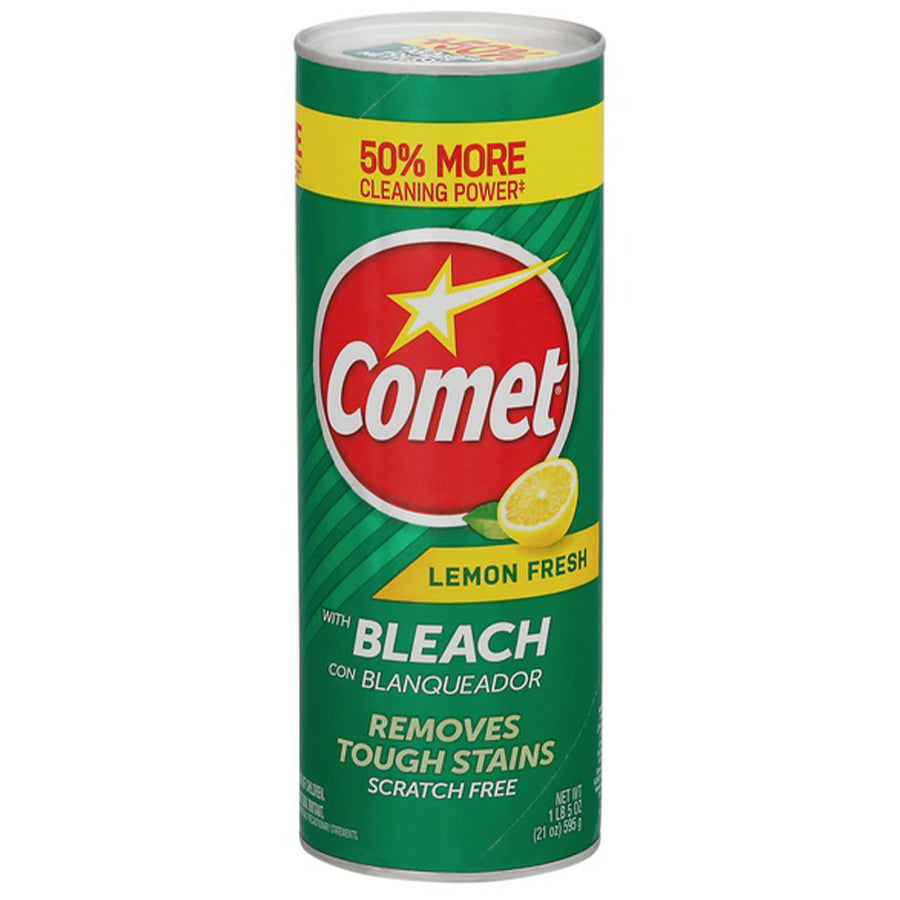 COMET All Purpose Cleaners POWDER CLEANSER 21 OZ W/BLEACH LEMON FRESH