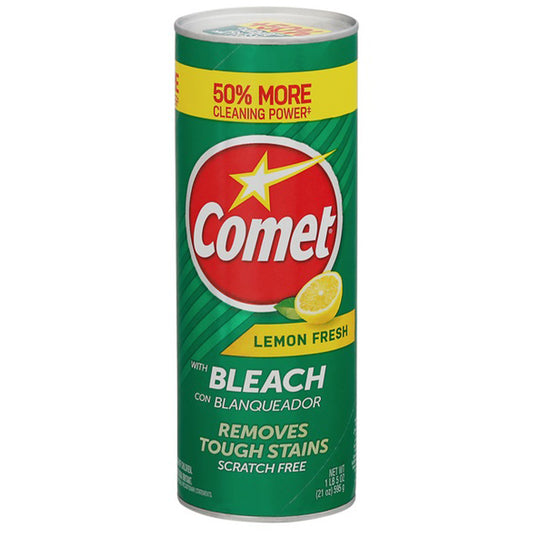 COMET All Purpose Cleaners POWDER CLEANSER 21 OZ W/BLEACH LEMON FRESH