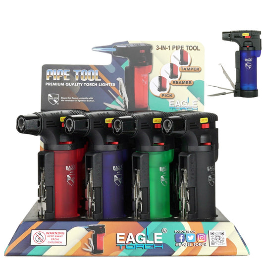 EAGLE Lighters Torch Lighters 3 IN 1 CT PIPE TOOL SIDE (PT 101 PT)