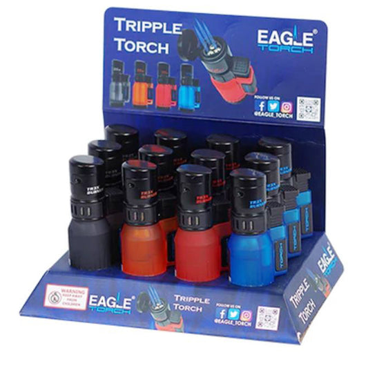 EAGLE Lighters Torch Lighters 1 CT LUXURY TRIPLE Torch (PTT100)
