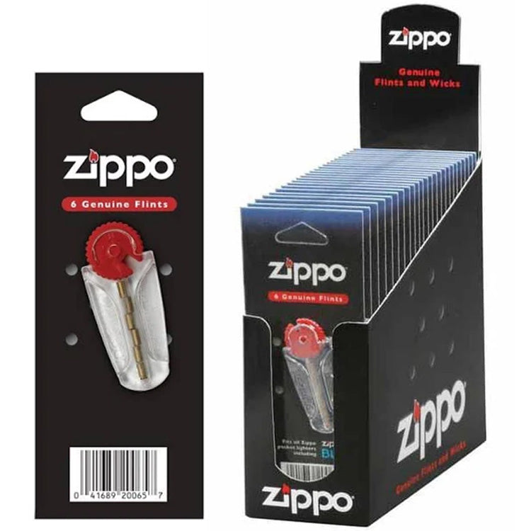 ZIPPO Butane FLINTS 1 PK 6 FLINT Display CARD