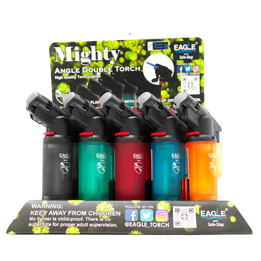 EAGLE Lighters Torch Lighter 1 CT MIGHTY DOUBLE ANGLE Torch (PT158D)