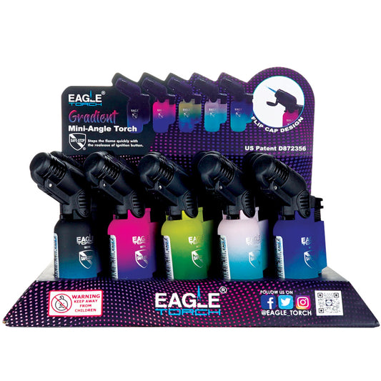 EAGLE Lighters Torch Lighter 1 CT MINI-ANGLE Torch GRADIENT (PT116G)
