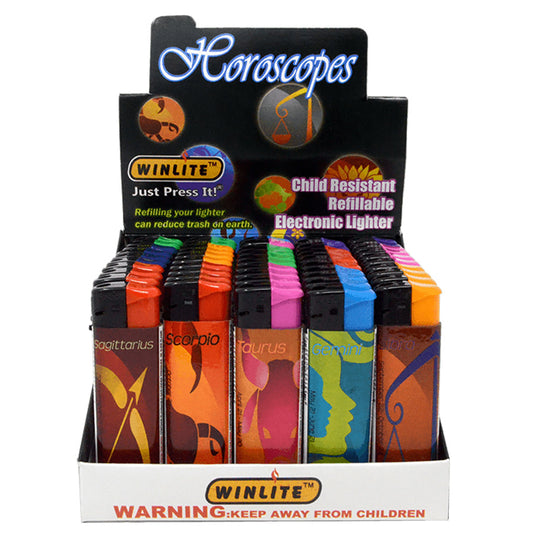WINLITE Lighters Electronic Lighter 50 CT HOROSCOPE