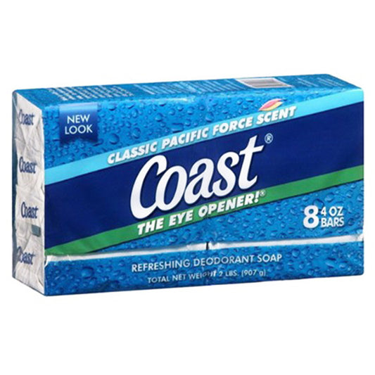 COAST BAR Bar Soap SOAP 4 OZ 8 PK PACIFIC FORCE