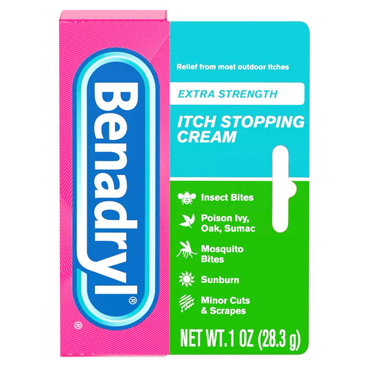 BENADRYL Over the Counter ITCH RELIEF 1 OZ TOPICAL CREAM EXTRA STRENGTH