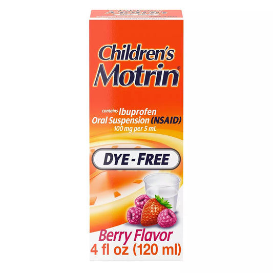 MOTRIN Over the Counter CHILDREN'S LIQUID 4 OZ DYE-FREE BERRY