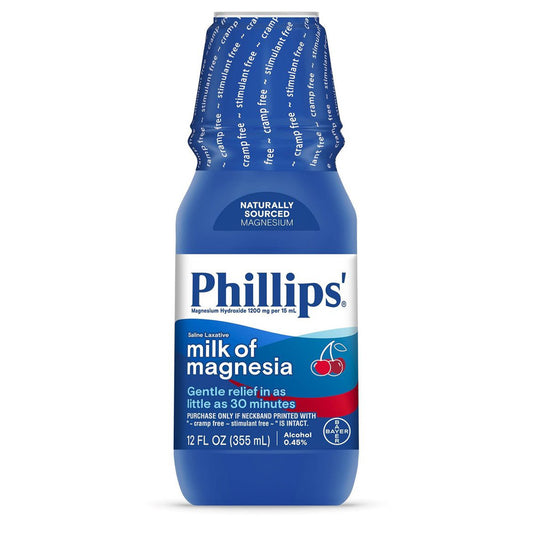 PHILIPS Over the Counter MILK OF MAGNESIA 12 OZ CHERRY