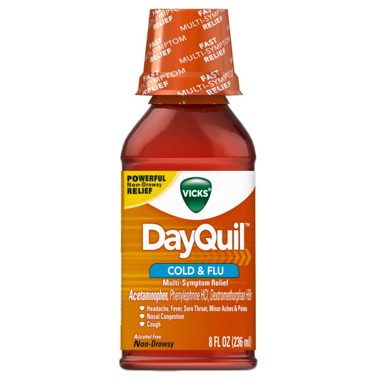 DAYQUIL Over the Counter COLD & FLU 8 OZ ORIGINAL
