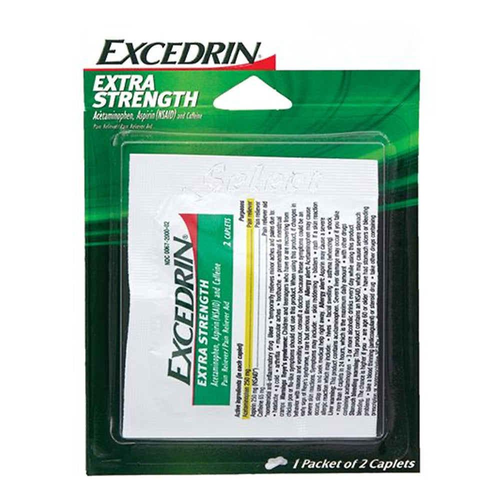 EXCEDRIN Over the Counter CAPLETS 2 CT BLISTER