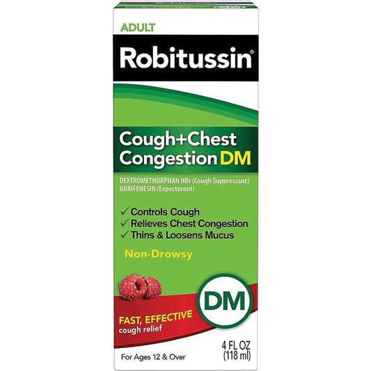 ROBITUSSIN Over the Counter COUGH & CHEST CONGESTION 4 OZ DM