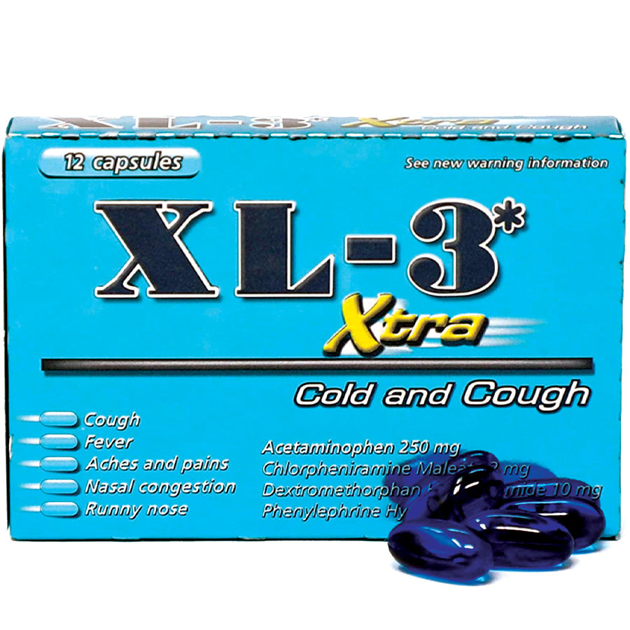 XL- 3 Over the Counter COLD RELIEF 12 CT XTRA STRENGTH