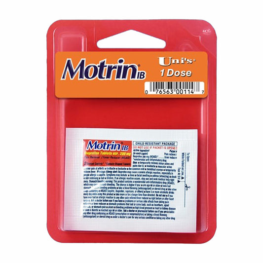 MOTRIN Over the Counter PAIN RELIEF 12 CT BLISTER