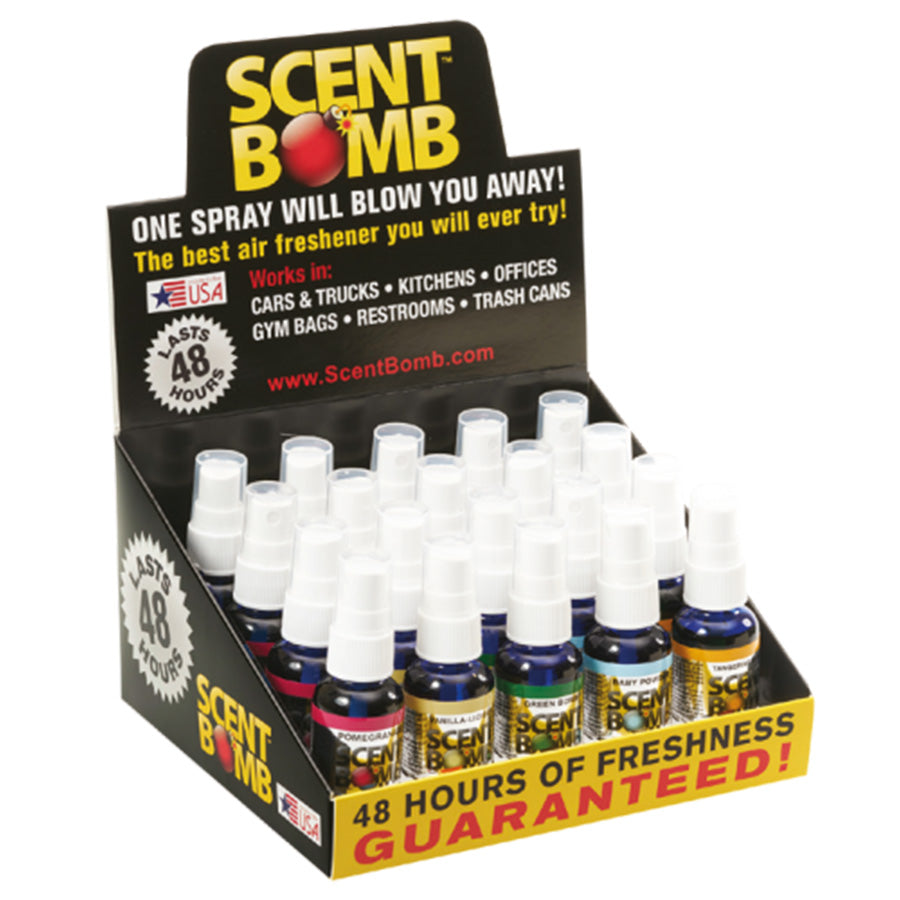 SCENT BOMB Car Air Fresheners AIR FRESHENERS 1 OZ TYPE 2 ASSORTED