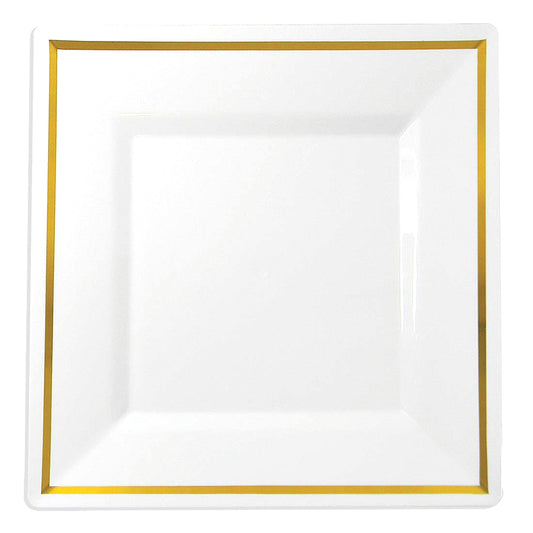 CROWN Tableware & Towels DINNER PLATE EXECUTIVE COLLECTION 10 IN 10 PK SQUARE GOLD