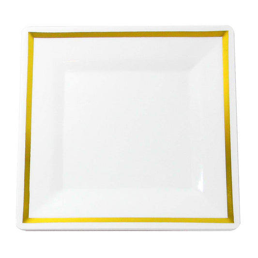 CROWN Tableware & Towels DESSERT PLATE EXECUTIVE COLLECTION 7 IN 10 PK SQUARE GOLD