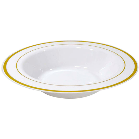 CROWN Tableware & Towels SOUP BOWL EXECUTIVE COLLECTION 12 OZ 10 PK GOLD