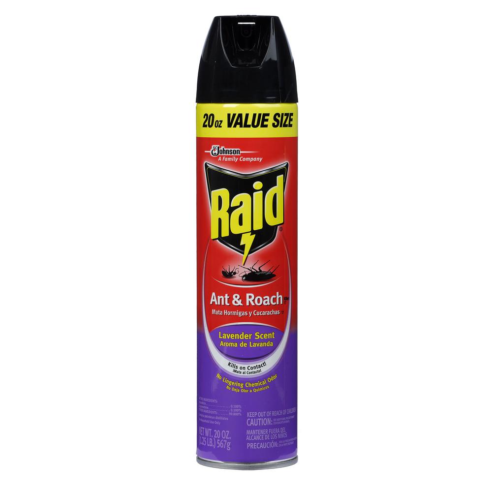 RAID Pest Control ANT & ROACH KILLER 12 OZ LAVENDER