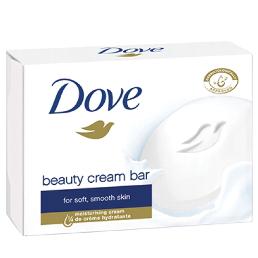 DOVE Bar Soap BAR SOAP 90 G / 3.17 OZ BEAUTY CREAM / WHITE