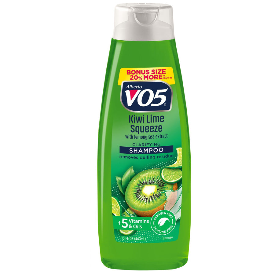 ALBERTO VO5 Hair Care SHAMPOO 15 OZ KIWI LIME SQUEEZE & LEMONGRASS