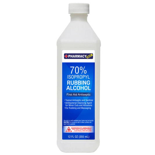 PHARMACY BEST First Aid RUBBING ALCOHOL 12 OZ 70% REGULAR