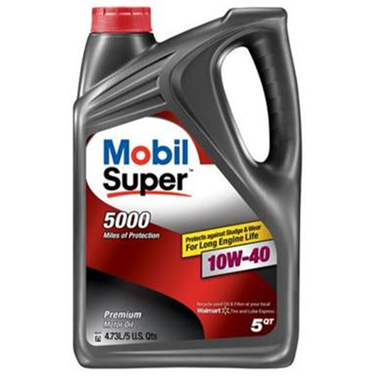 MOBIL SUPER 5000 5 QT 10W-40 3