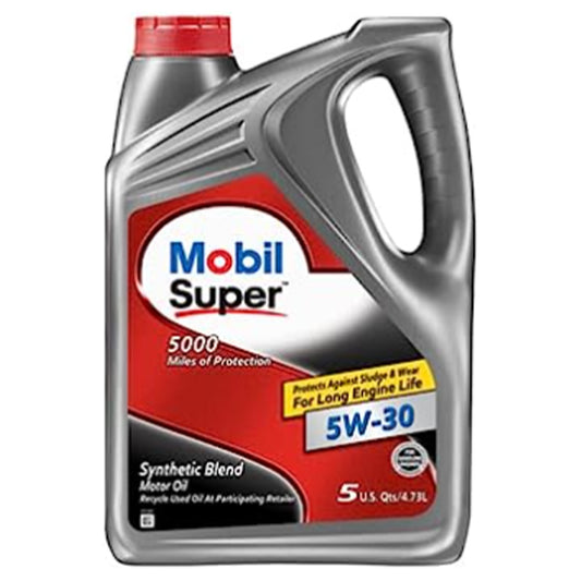 MOBIL SUPER 5000 5 QT 5W-30 3