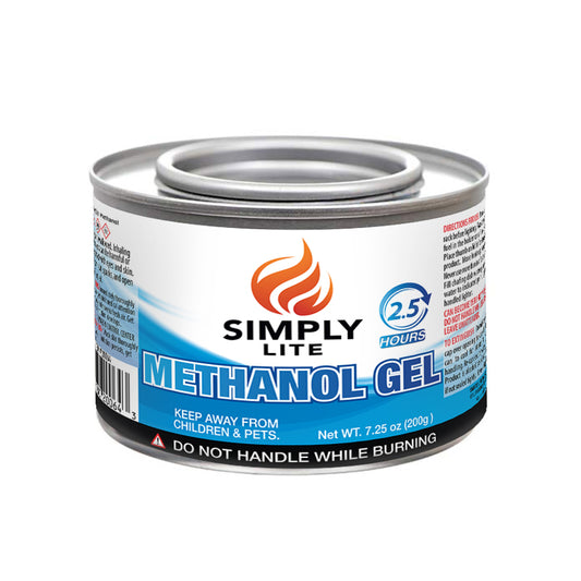 SIMPLY LITE STERNO METHANOL GEL 7.05 OZ/200GM 2.5 HOUR (CANNOT BE SOLD IN PENNSYLVANIA )
