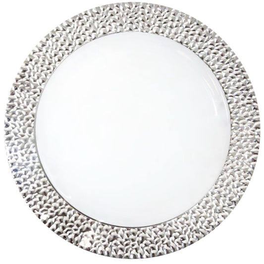 CROWN DINNER PLATE ROYAL COLLECTION 10 IN 10 PK SILVER