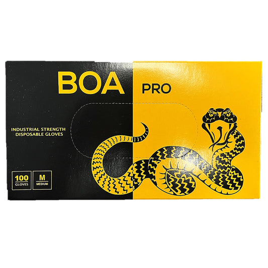 BOA GLOVES 100 CT MEDIUM BLACK