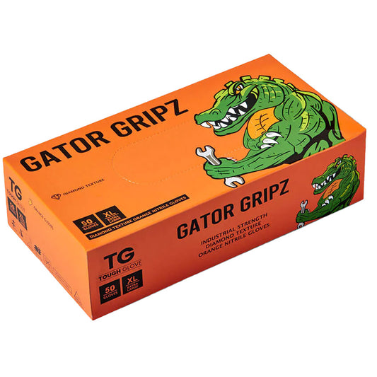 GATOR GRIPZ GLOVES 50 CT EXTRA LARGE ORANGE