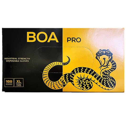 BOA GLOVES 100 CT EXTRA LARGE BLACK