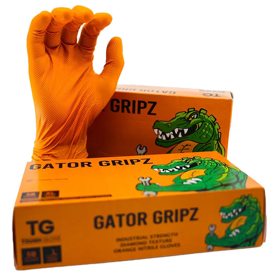 GATOR GRIPZ GLOVES 50 CT LARGE ORANGE