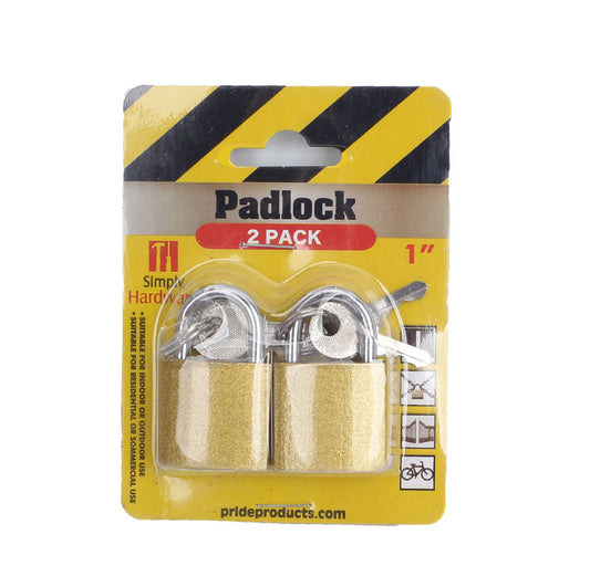 PADLOCK 2PK (1 INCH)