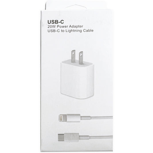 IPHONE 13 USB POWER ADAPTER 1 CT 20 W WITH USB-C TO LIGHTNING CABLE