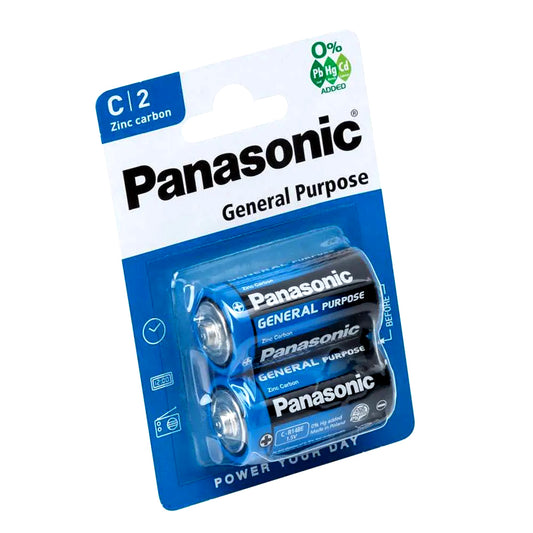 PANASONIC BATTERIES C2 GENERAL PURPOSE ZINC CARBON