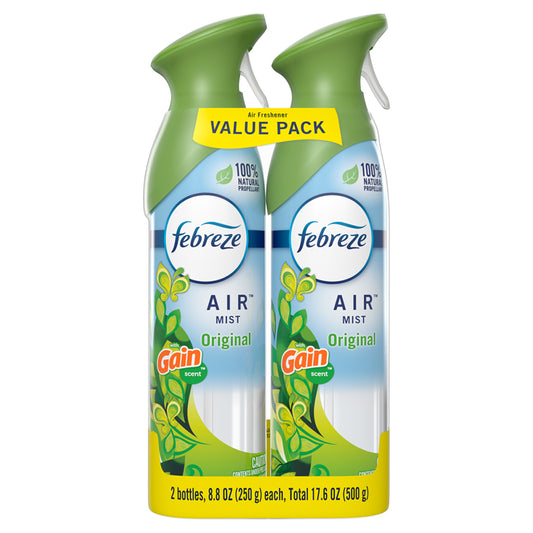 FEBREZE AIR FRESHENER 8.8 OZ 2 PK GAIN ORIGINAL SCENT