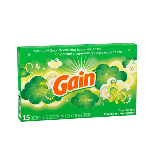 GAIN DRYER SHEETS 15 CT ORIGINAL
