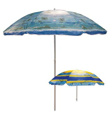 PRIDE BEACH UMBRELLA 81 IN TROPICAL DESIGNS